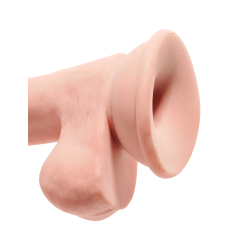 King Cock Gode king Cock avec Balls Triple Density 6.5 - 14 x 4 cm